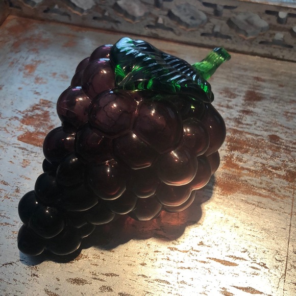 Beautiful glass grapes purple - Picture 3 of 3